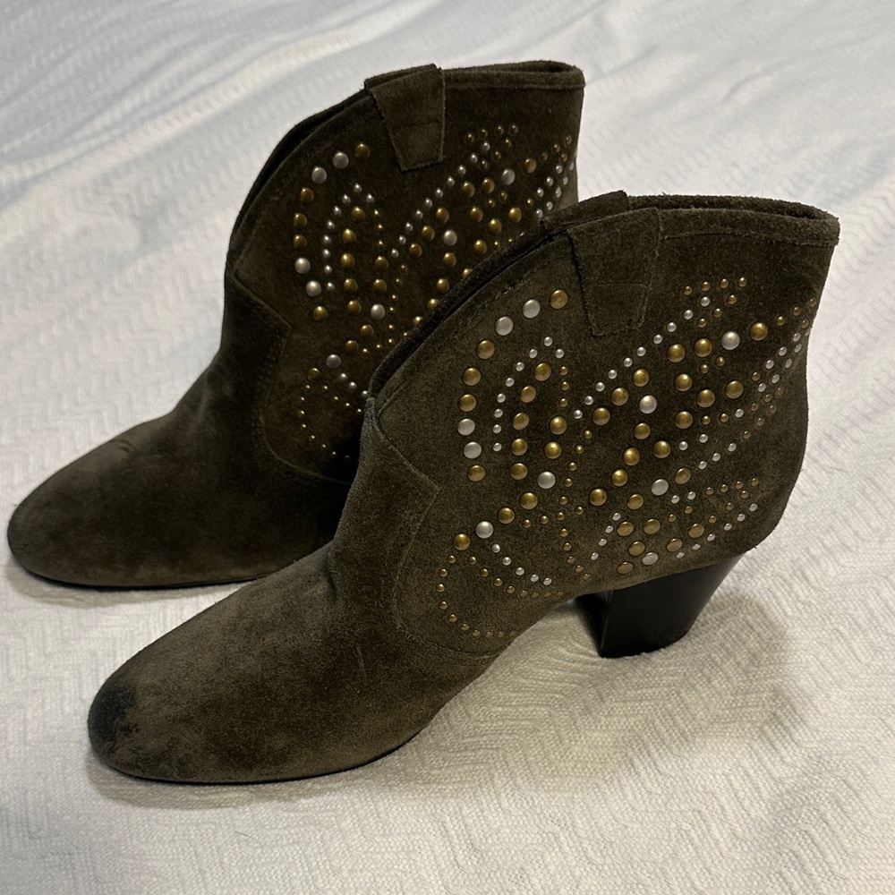 ASH Studded Ankle Boots. New